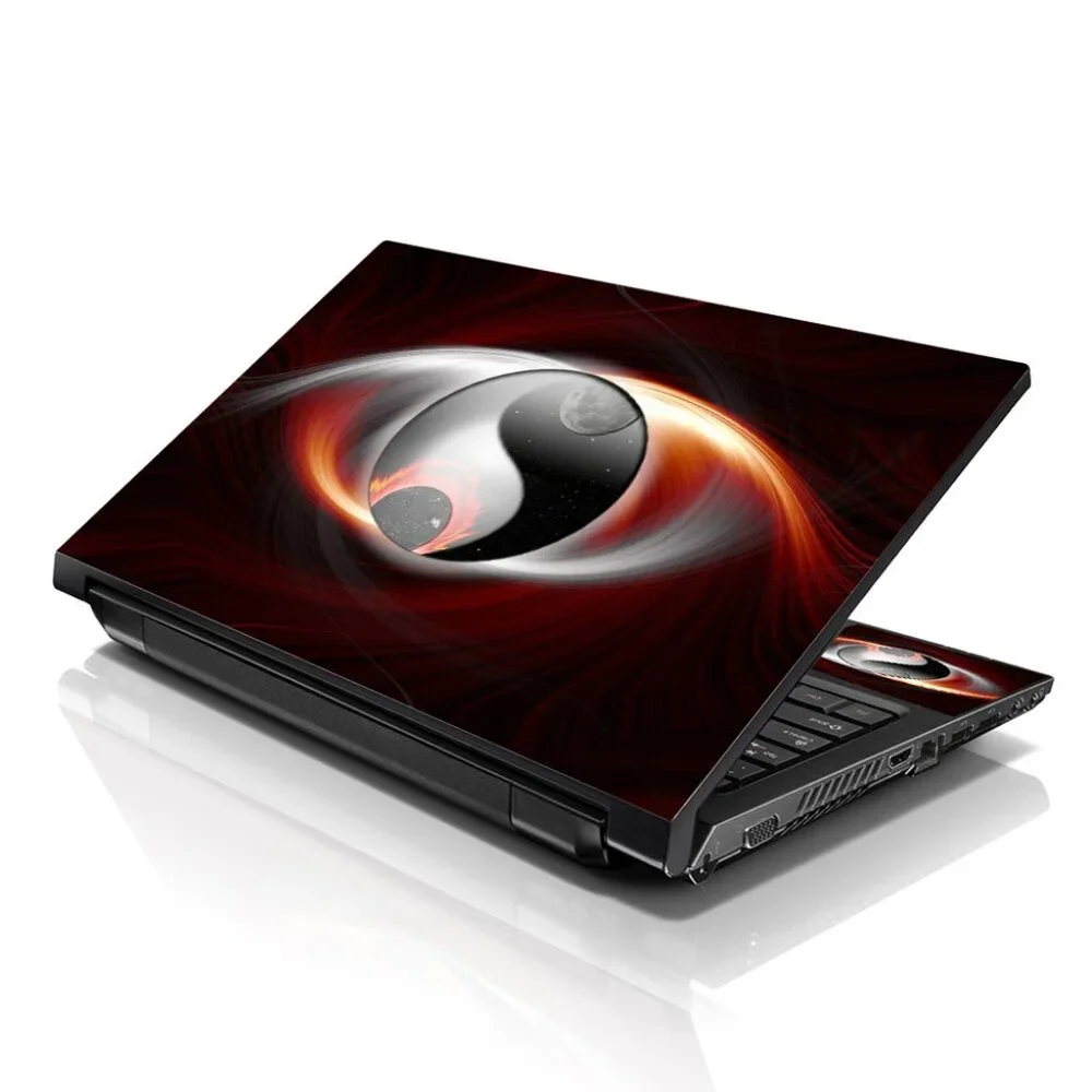 LSS 15.6 & 17.3 Inch Laptop Notebook Skin Sticker Decal - Ying Yang Earth & Moon